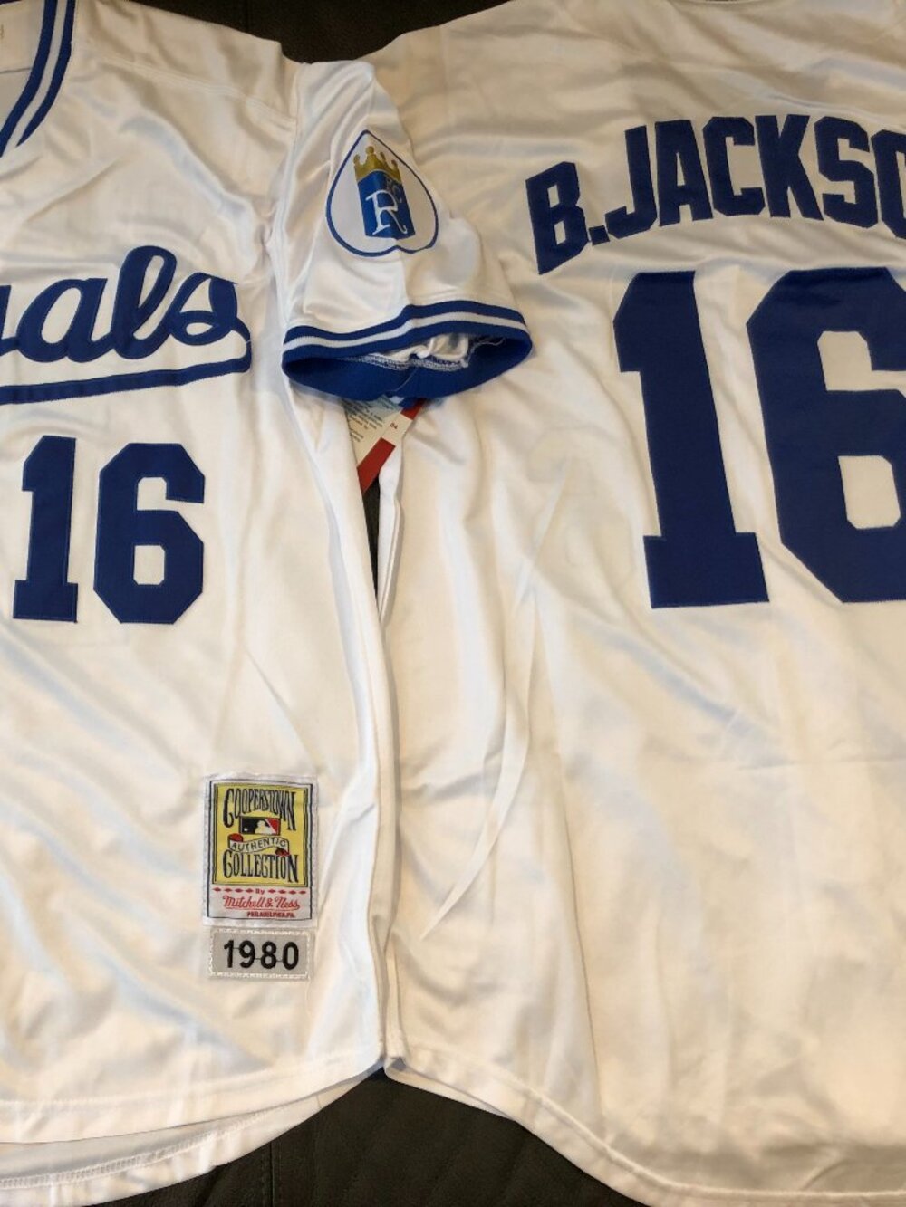 KANSAS CITY ROYALS BO JACKSON Men's JERSEY Sz M,L,XL,2X By Mitchell & Ness  NWT